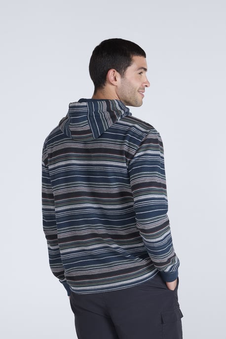 'Loyal' Men's Beach Hoodie with Kangaroo Pocket Warm Cosy Pullover Khaki - Image 2