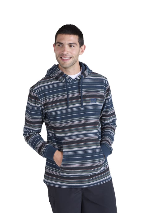 'Loyal' Men's Beach Hoodie with Kangaroo Pocket Warm Cosy Pullover Khaki - Image 6