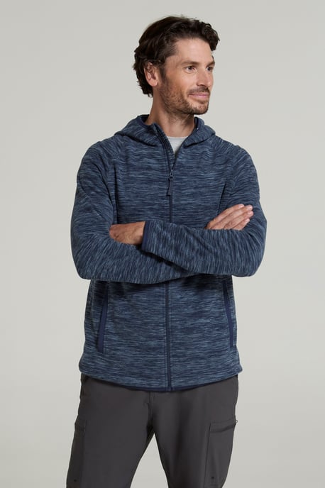 'Snowdon II' Men's Hoodie Breathable Comfy Casual Jumper Blue - Image 1