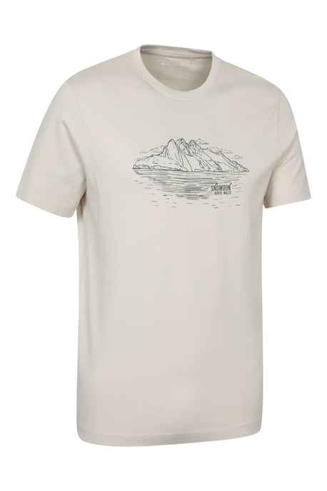 Regional Men's Snowdon T-Shirt Cotton Crew Neck Breathable Everyday Tee Off-White - Image 2