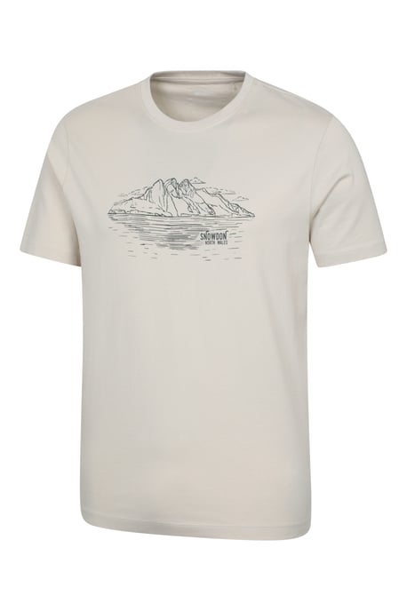 Regional Men's Snowdon T-Shirt Cotton Crew Neck Breathable Everyday Tee Off-White - Image 4