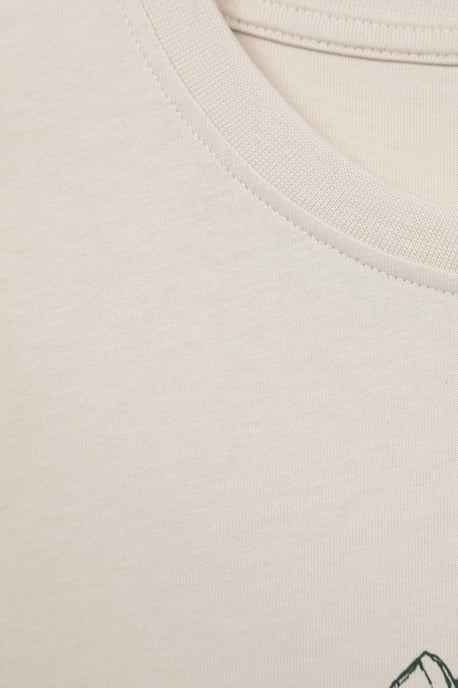Regional Men's Snowdon T-Shirt Cotton Crew Neck Breathable Everyday Tee Off-White - Image 5