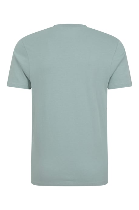 Padstow Printed Men's T-Shirt Cotton Breathable Summer Casual Tee Pale Green - Image 3