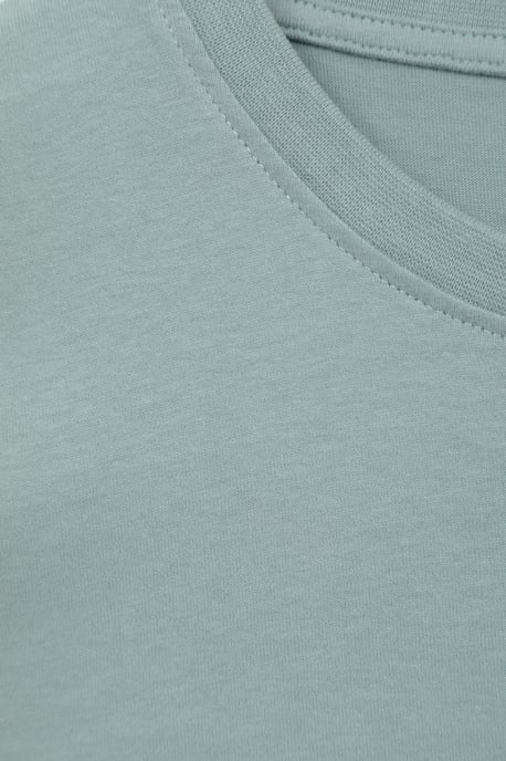 Padstow Printed Men's T-Shirt Cotton Breathable Summer Casual Tee Pale Green - Image 5