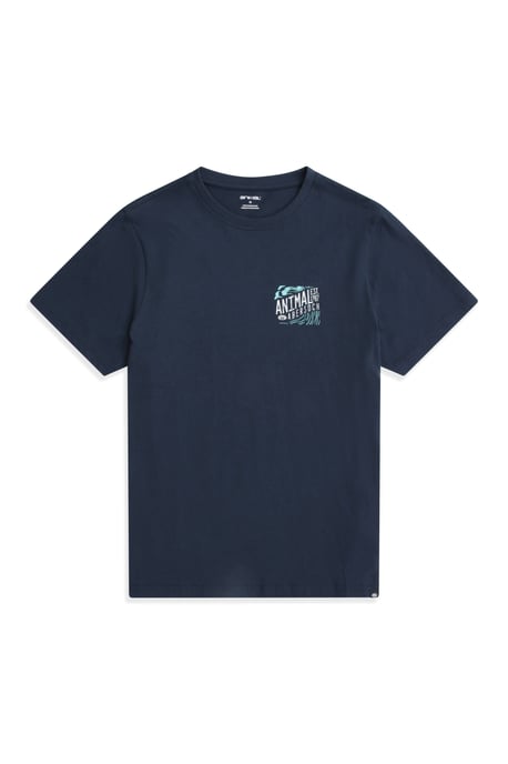 'Jacob' Men's Abersoch Regional Tee Cotton Casual Comfy T-Shirt Navy - Image 6