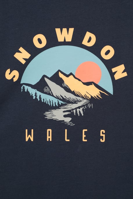 Regional Men's Snowdon T-Shirt Cotton Crew Neck Breathable Everyday Tee Navy - Image 5