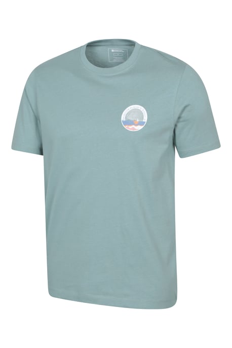 Regional Men's Brighton T-Shirt Cotton Sun Protection Breathable Casual Tee Pale Green - Image 4
