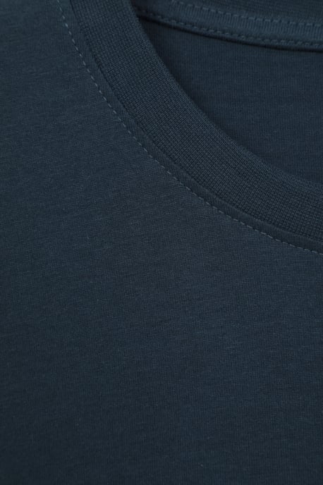 Edinburgh Tree Ring Print Men's T-Shirt Cotton Breathable Everyday Tee Dark Blue - Image 6