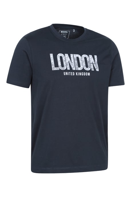 Regional Men's London T-Shirt Cotton Sun Protection Breathable Casual Tee Navy - Image 2