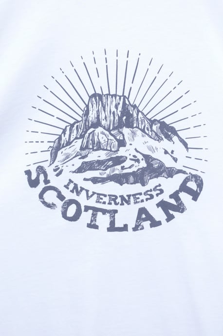 Regional Men's Inverness T-Shirt Cotton Sun Protection Breathable Everyday Casual Tee White - Image 6