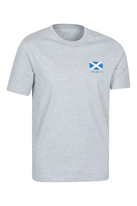 Regional Men's Scotland T-Shirt Cotton Breathable Everyday Casual Printed Tee Grey - Image 2
