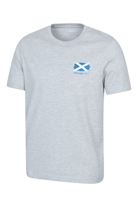 Regional Men's Scotland T-Shirt Cotton Breathable Everyday Casual Printed Tee Grey - Image 4