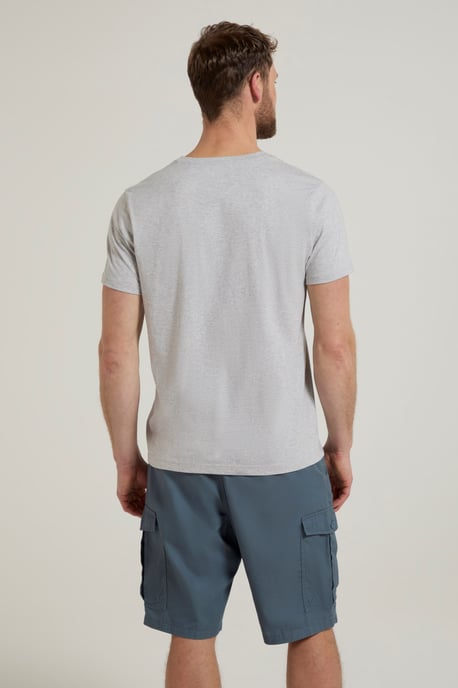 Great British Weather Men's T-Shirt Breathable Summer Casual Tee Grey - Image 4