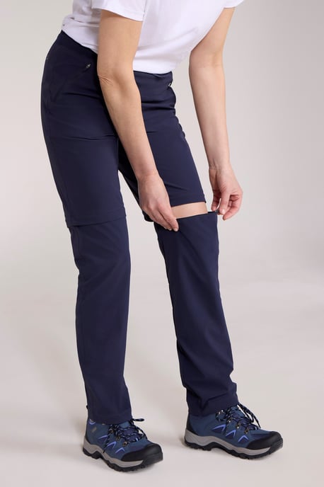 'Explorer' Women's Trousers Quick Drying UV Protection Hiking Pants Navy - Image 2