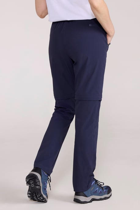 'Explorer' Women's Trousers Quick Drying UV Protection Hiking Pants Navy - Image 3
