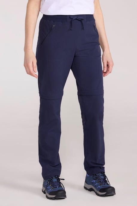 'Explorer' Women's Trousers Quick Drying UV Protection Hiking Pants Navy - Image 5