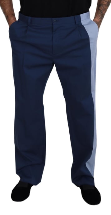 Klassieke Plissé Broek Navy Blauw - Image 4