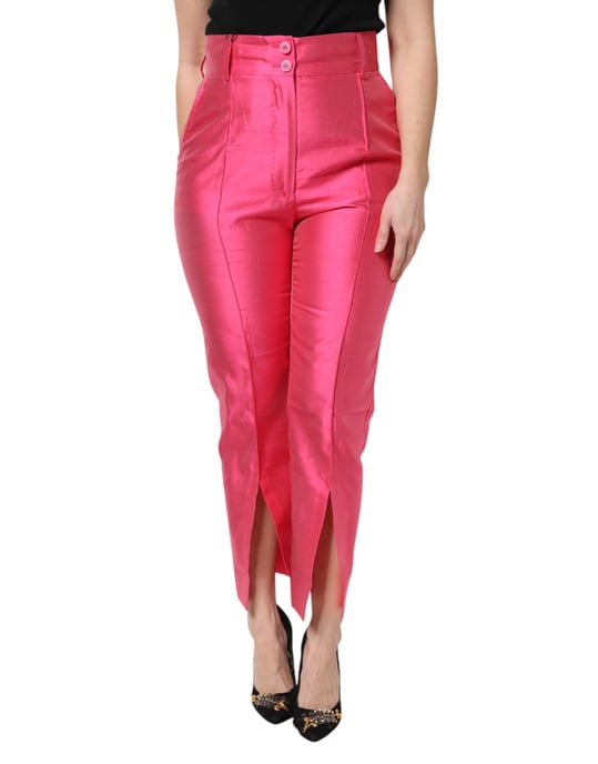 Hoge taille broek met zijsplitten - Image 1
