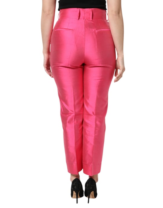 Hoge taille broek met zijsplitten - Image 4