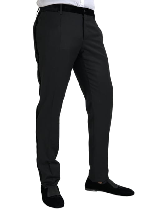 Klassieke Pas Broek met Fluwelen Tailleband - Image 2