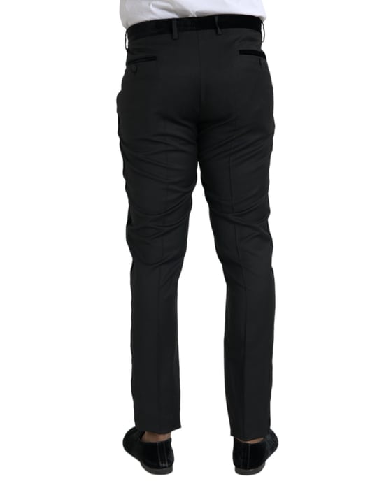 Klassieke Pas Broek met Fluwelen Tailleband - Image 3