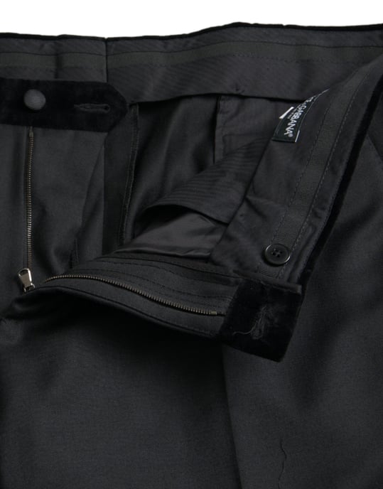 Klassieke Pas Broek met Fluwelen Tailleband - Image 5