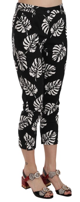 Dolce Gabbana Cropped Broek Bloemenprint - Image 2