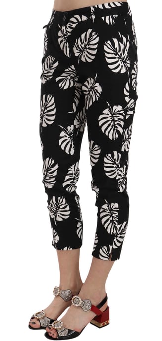 Dolce Gabbana Cropped Broek Bloemenprint - Image 3