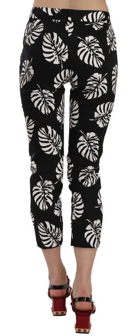 Dolce Gabbana Cropped Broek Bloemenprint - Image 4