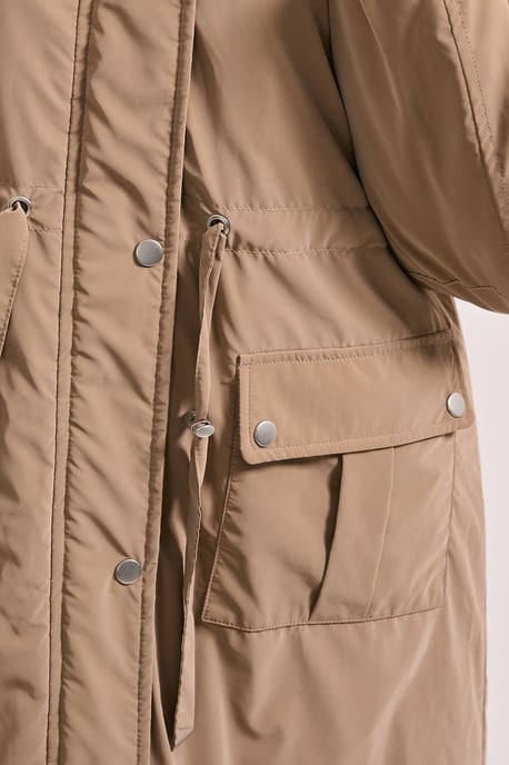 Barrel Sleeve Parka Coat - Image 5