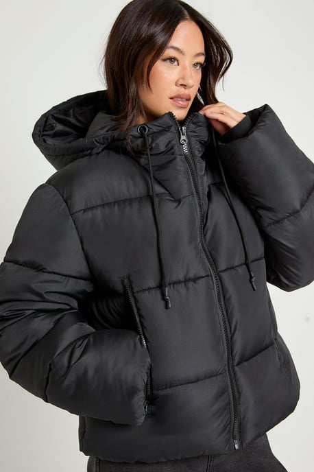 Tall Hooded Padded Puffer Jacket - Image 1