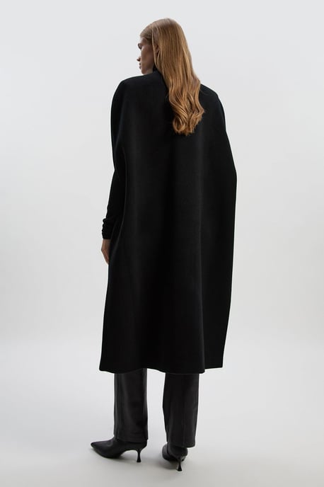 Tailored Cape Midi Coat - Image 4