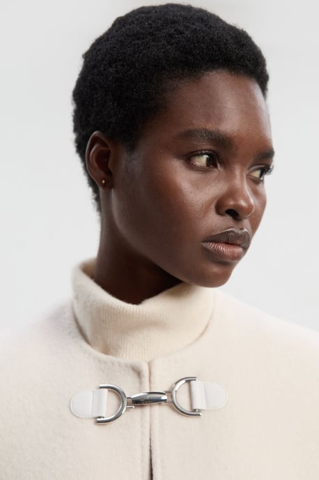 Tailored Cape Midi Coat - Image 3