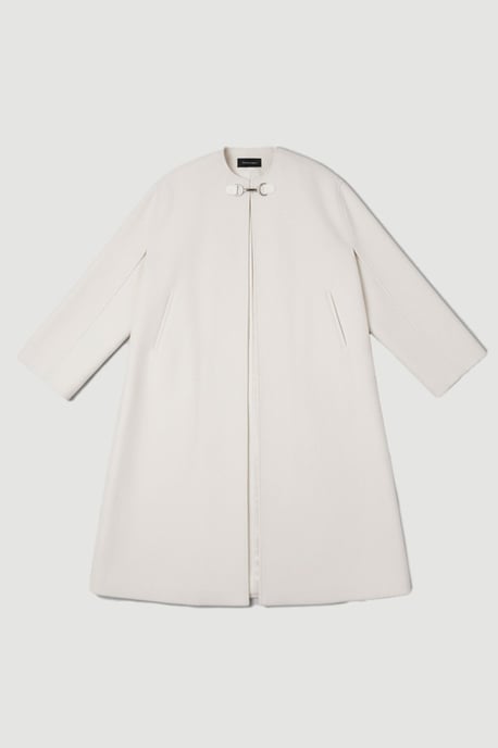Tailored Cape Midi Coat - Image 4