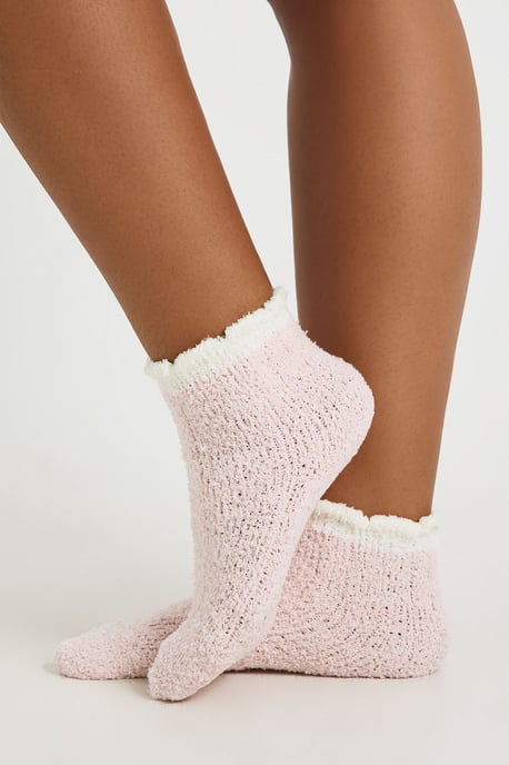 Cable Knit Fluffy Socks 2 Pack - Image 4