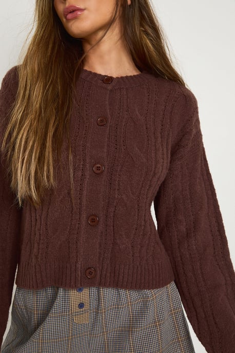 Cable Knit Cardigan - Image 4
