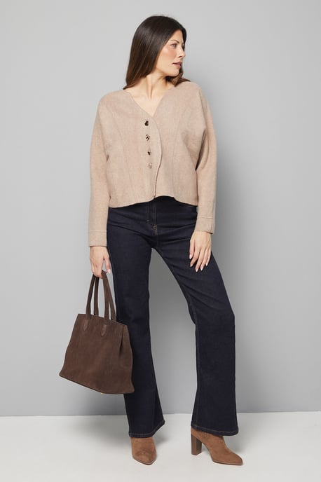 Curved Knitted Jacket - Image 2