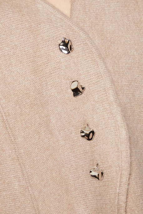 Curved Knitted Jacket - Image 5