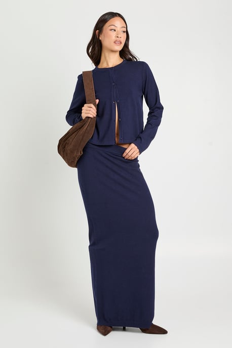 Tall Rib Knit Maxi Skirt - Image 1