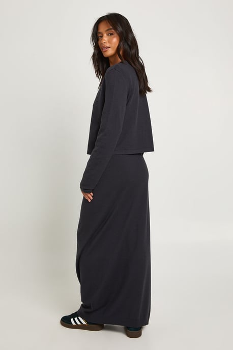 Petite Rib Knit Maxi Skirt - Image 2