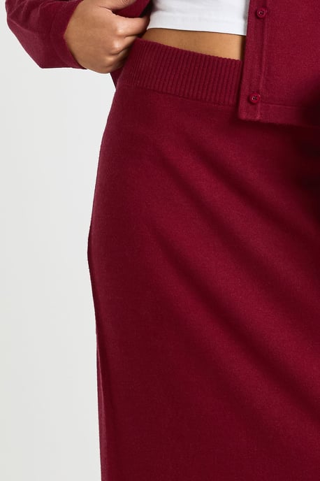 Rib Knit Maxi Skirt - Image 4