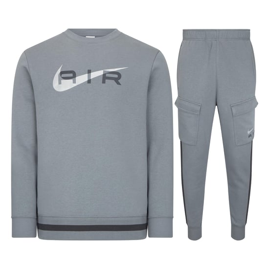 Nike Air Crew Neck Tracksuit Set Grey - Image 1