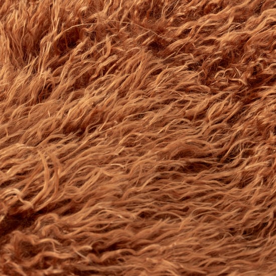 furn. Rowan Faux Fur Throw Ginger - Image 3