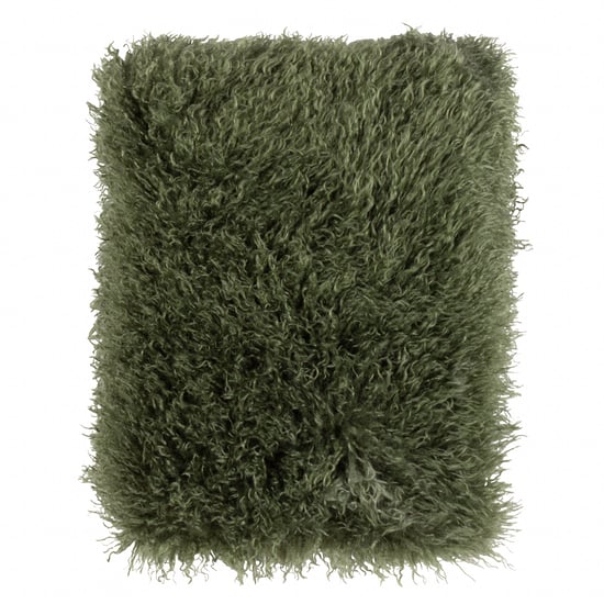 furn. Rowan Faux Fur Throw Khaki - Image 2
