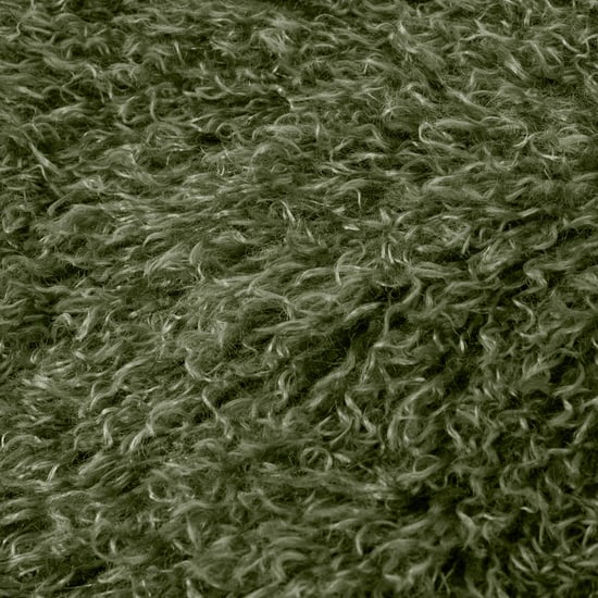 furn. Rowan Faux Fur Throw Khaki - Image 3
