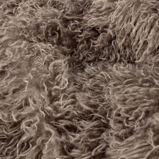 furn. Rowan Faux Fur Throw Mocha - Image 3