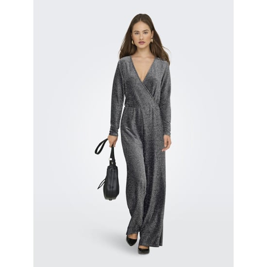 Only Onlrich ls glitter jumpsuit jrs zilverkleurig - Image 3
