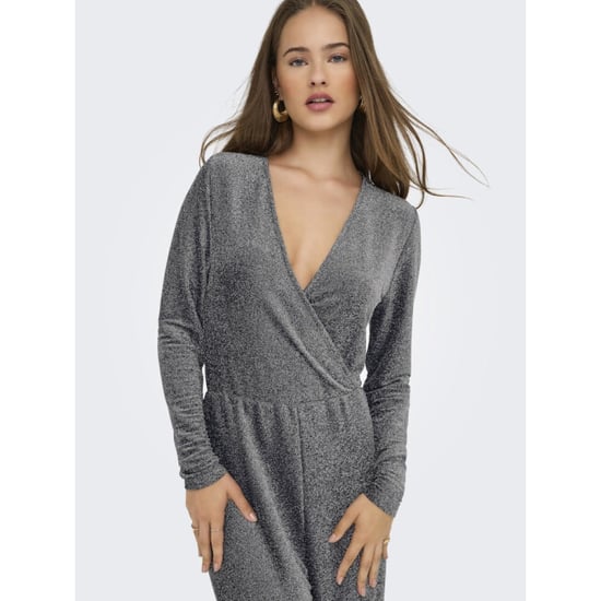 Only Onlrich ls glitter jumpsuit jrs zilverkleurig - Image 5