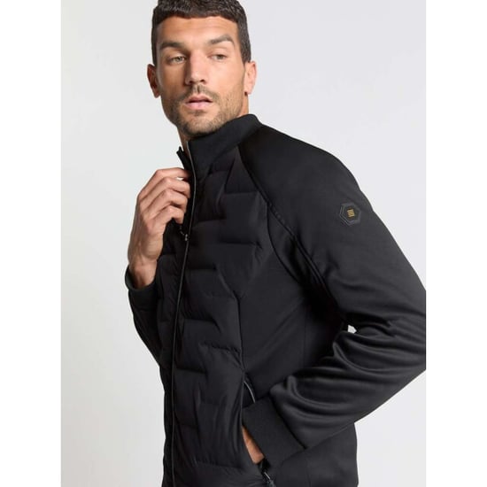 No Excess Jacket short fit sealed knitted mix black - Image 3