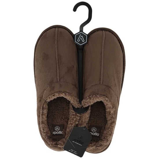 Apollo Heren instap pantoffels taupe - Image 4